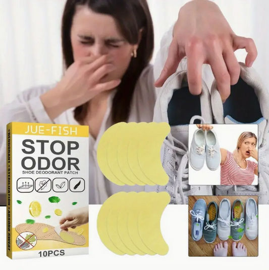 10pcs/set Shoe Deodorant Stickers, Anti-Oder Foot Care Patch
